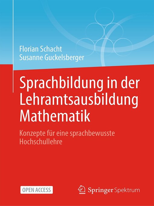 Title details for Sprachbildung in der Lehramtsausbildung Mathematik by Florian Schacht - Wait list
